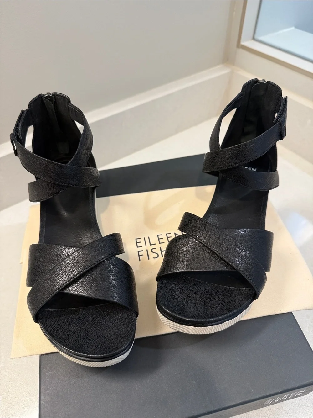 Eileen Fisher Black Women's Shoes, Size 8.5